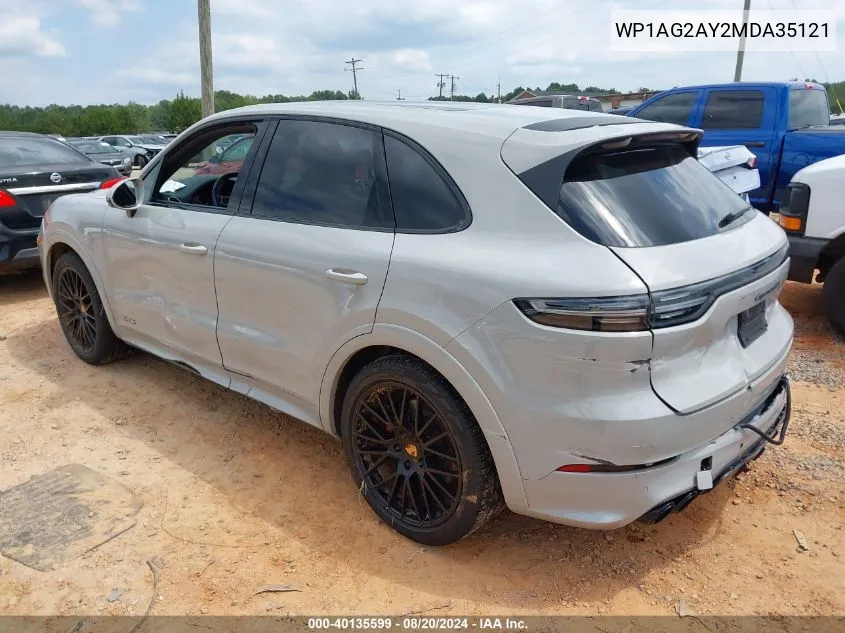 WP1AG2AY2MDA35121 2021 Porsche Cayenne Gts