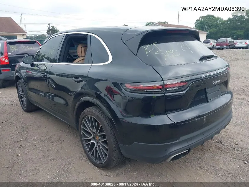 WP1AA2AY2MDA08390 2021 Porsche Cayenne