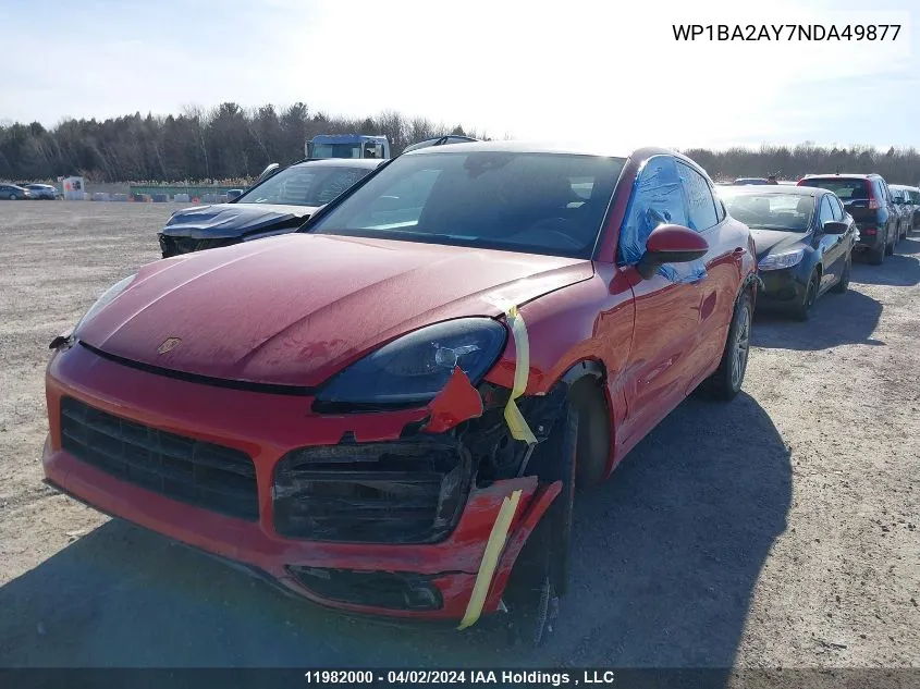 WP1BA2AY7NDA49877 2022 Porsche Cayenne