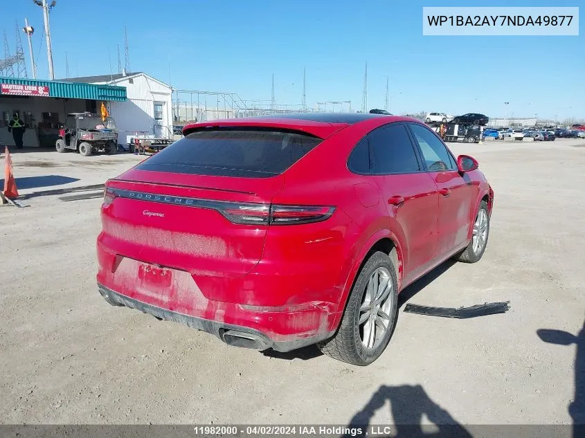 WP1BA2AY7NDA49877 2022 Porsche Cayenne