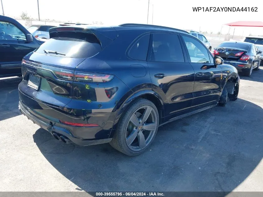 WP1AF2AY0NDA44162 2022 Porsche Cayenne Turbo