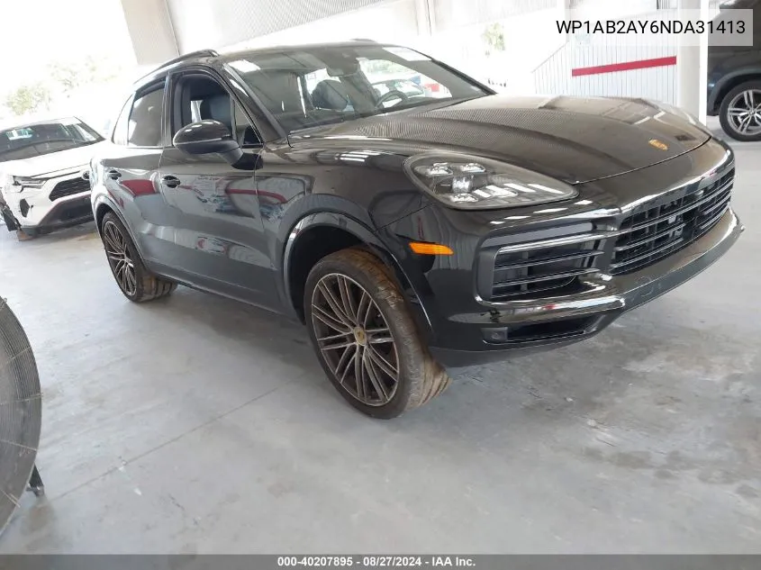 WP1AB2AY6NDA31413 2022 Porsche Cayenne S/S Platinum Edition