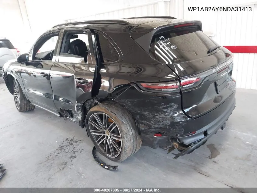 WP1AB2AY6NDA31413 2022 Porsche Cayenne S/S Platinum Edition