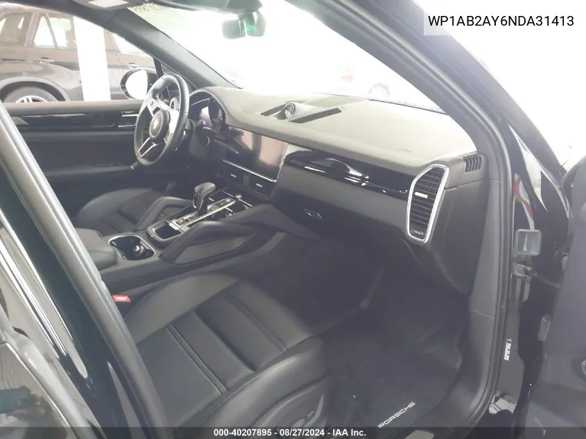 2022 Porsche Cayenne S/S Platinum Edition VIN: WP1AB2AY6NDA31413 Lot: 40207895