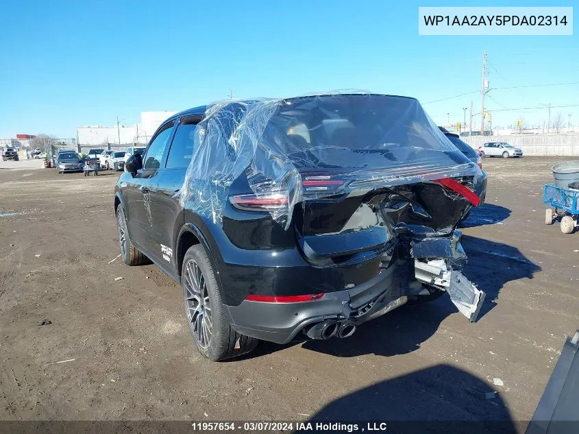 WP1AA2AY5PDA02314 2023 Porsche Cayenne