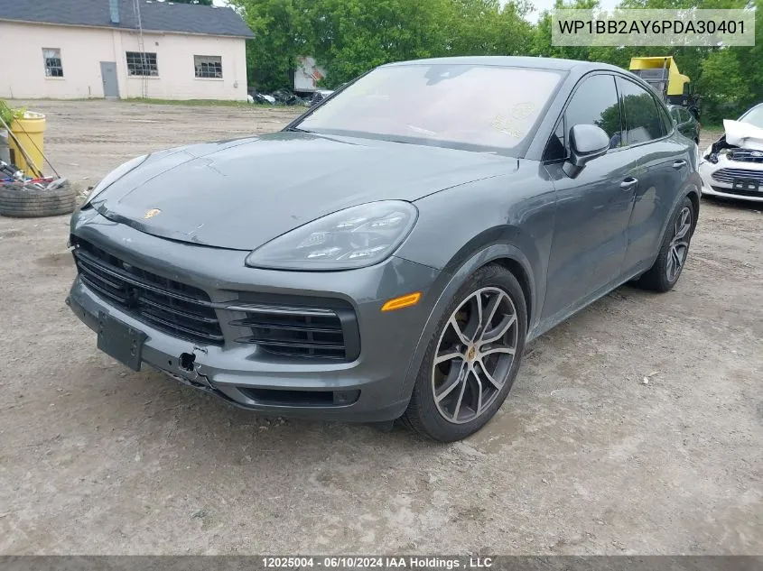 2023 Porsche Cayenne VIN: WP1BB2AY6PDA30401 Lot: 12025004