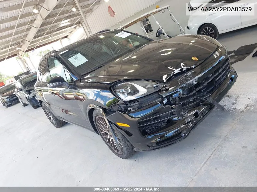 2023 Porsche Cayenne Platinum Edition VIN: WP1AA2AY2PDA03579 Lot: 39465069