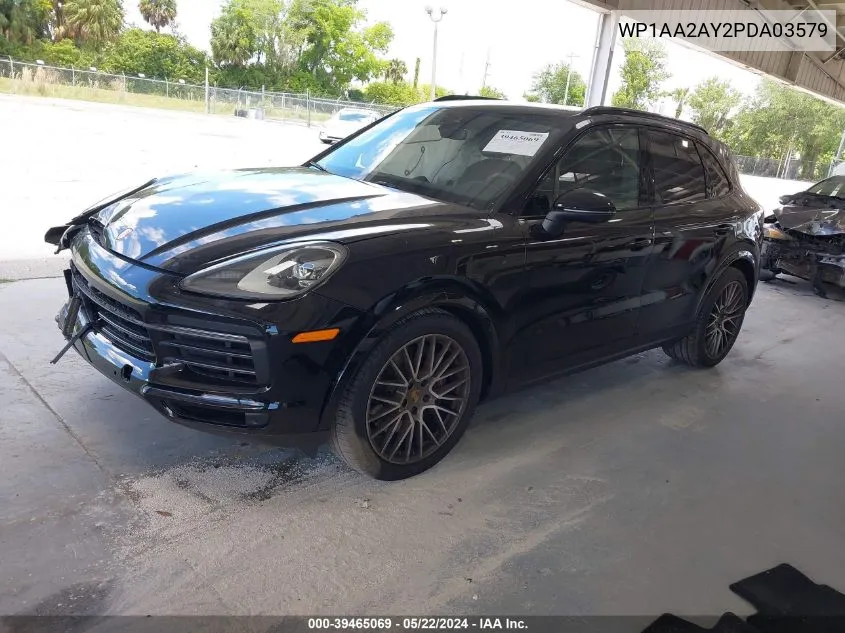 WP1AA2AY2PDA03579 2023 Porsche Cayenne Platinum Edition