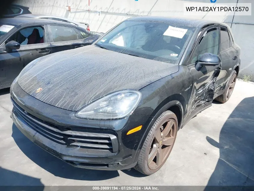 2023 Porsche Cayenne E-Hybrid Platinum Edition VIN: WP1AE2AY1PDA12570 Lot: 39891194