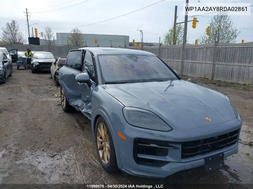 2024 Porsche Cayenne VIN: WP1AA2AY8RDA02861 Lot: 11998076