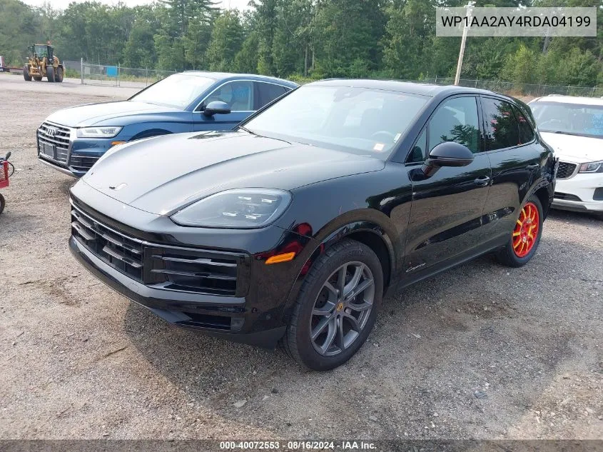 2024 Porsche Cayenne VIN: WP1AA2AY4RDA04199 Lot: 40072553