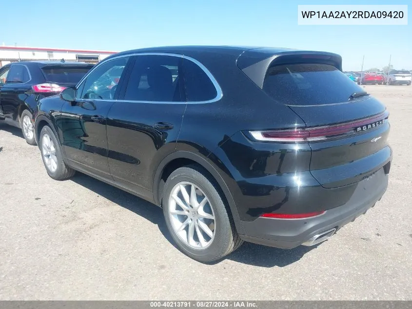 WP1AA2AY2RDA09420 2024 Porsche Cayenne