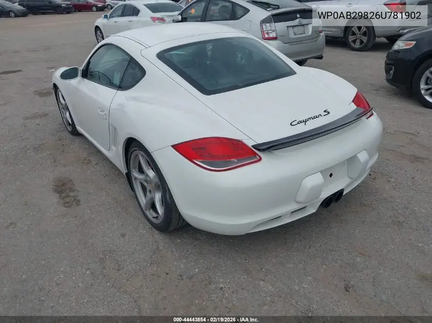 WP0AB29826U781902 2006 Porsche Cayman S