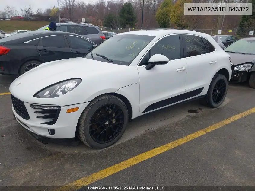 WP1AB2A51FLB43372 2015 Porsche Macan S
