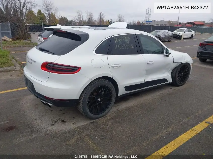 WP1AB2A51FLB43372 2015 Porsche Macan S