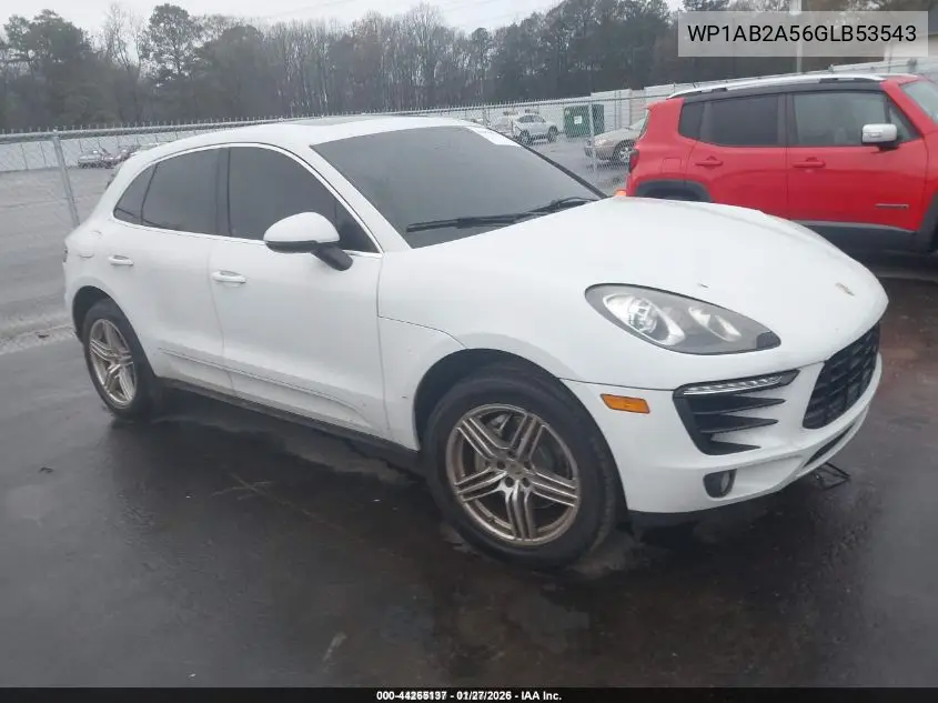 WP1AB2A56GLB53543 2016 Porsche Macan S