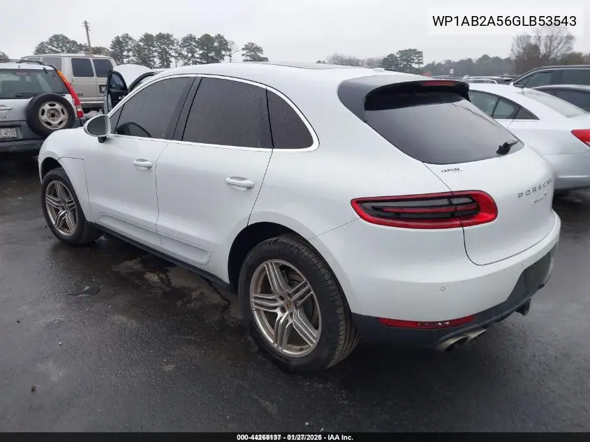 WP1AB2A56GLB53543 2016 Porsche Macan S