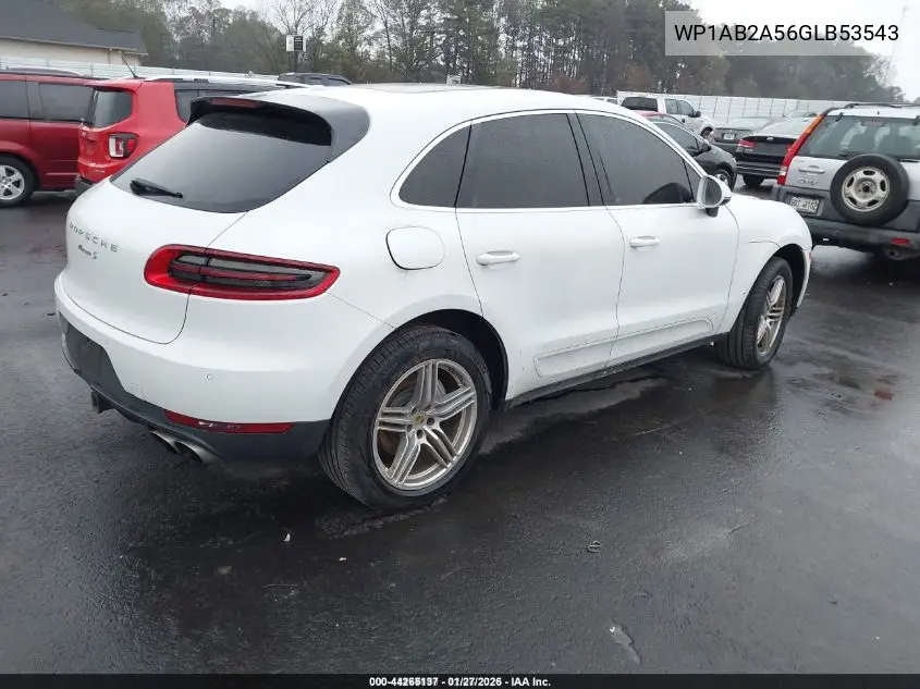 WP1AB2A56GLB53543 2016 Porsche Macan S