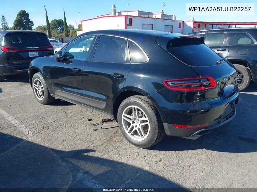 WP1AA2A51JLB22257 2018 Porsche Macan