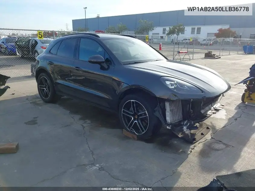 WP1AB2A50LLB36778 2020 Porsche Macan S