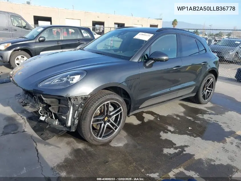 WP1AB2A50LLB36778 2020 Porsche Macan S