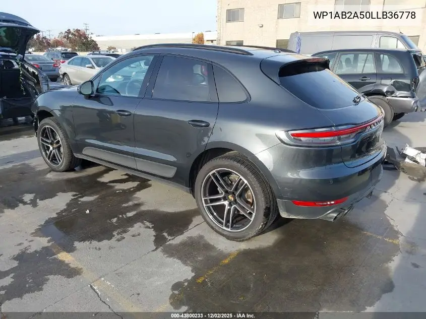 WP1AB2A50LLB36778 2020 Porsche Macan S