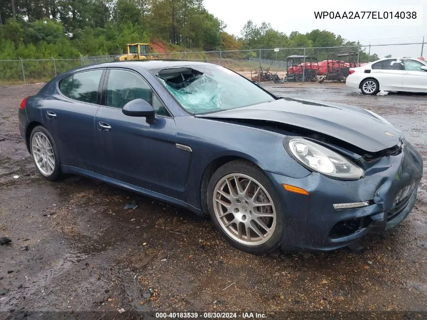 WP0AA2A77EL014038 2014 Porsche Panamera 4