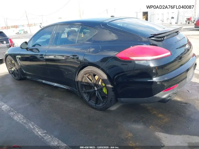 WP0AD2A76FL040087 2015 Porsche Panamera E-Hybrid S