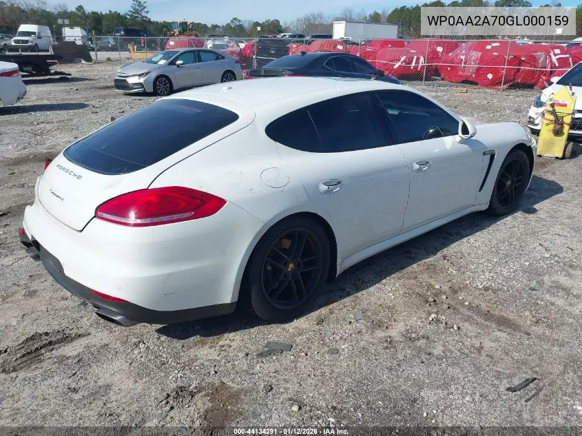 WP0AA2A70GL000159 2016 Porsche Panamera 4