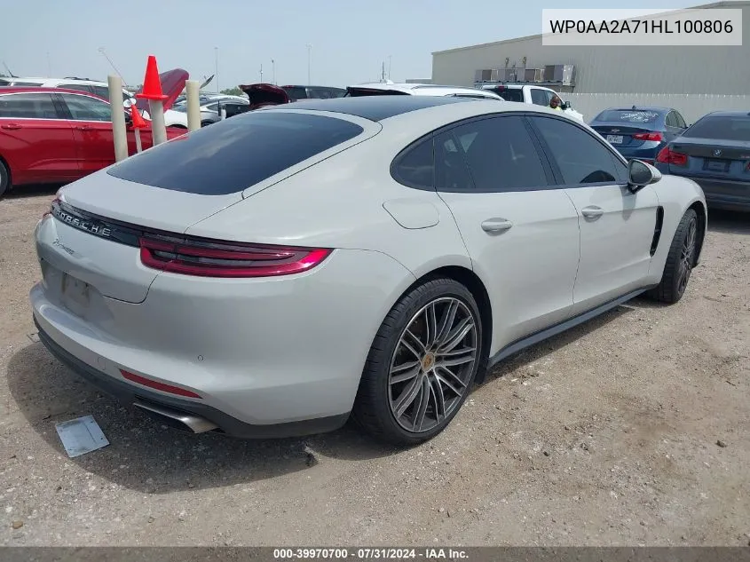 WP0AA2A71HL100806 2017 Porsche Panamera 4