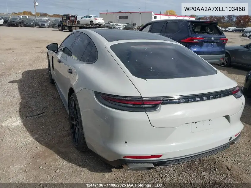 WP0AA2A7XLL103468 2020 Porsche Panamera 4/4 10 Years Edition