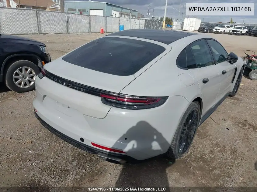 WP0AA2A7XLL103468 2020 Porsche Panamera 4/4 10 Years Edition