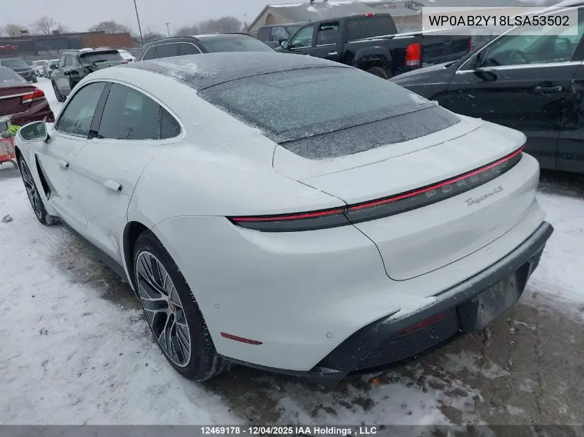 WP0AB2Y18LSA53502 2020 Porsche Taycan 4S
