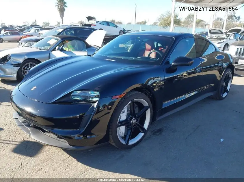 WP0AB2Y12LSA51664 2020 Porsche Taycan 4S