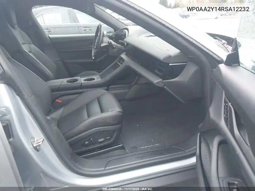 WP0AA2Y14RSA12232 2024 Porsche Taycan