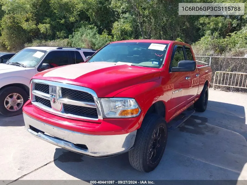 2012 Ram 1500 Slt VIN: 1C6RD6GP3CS115788 Lot: 40441097