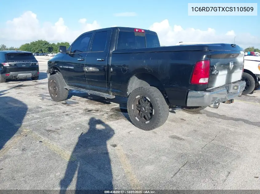 1C6RD7GTXCS110509 2012 Ram 1500 Slt