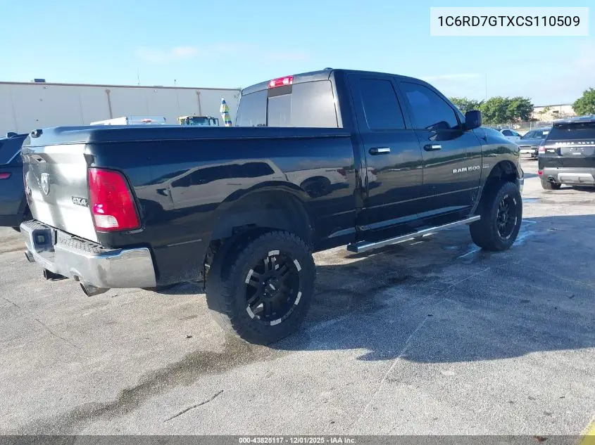 1C6RD7GTXCS110509 2012 Ram 1500 Slt