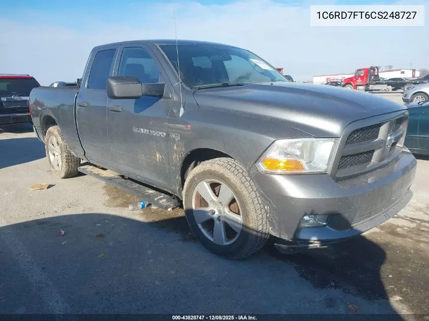 1C6RD7FT6CS248727 2012 Ram 1500 St