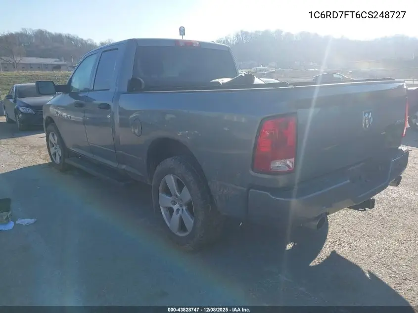 1C6RD7FT6CS248727 2012 Ram 1500 St