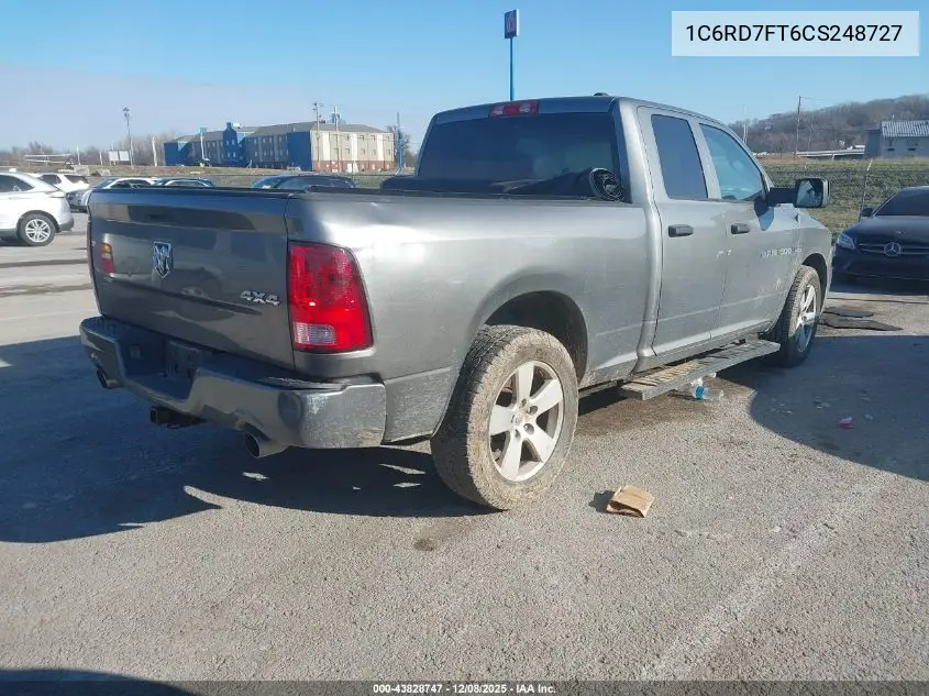 1C6RD7FT6CS248727 2012 Ram 1500 St