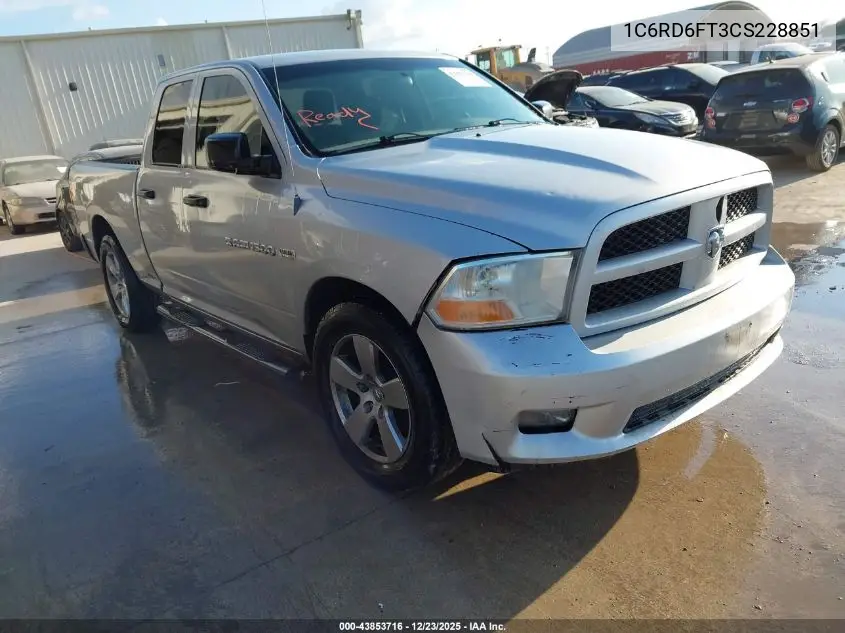 1C6RD6FT3CS228851 2012 Ram 1500 St