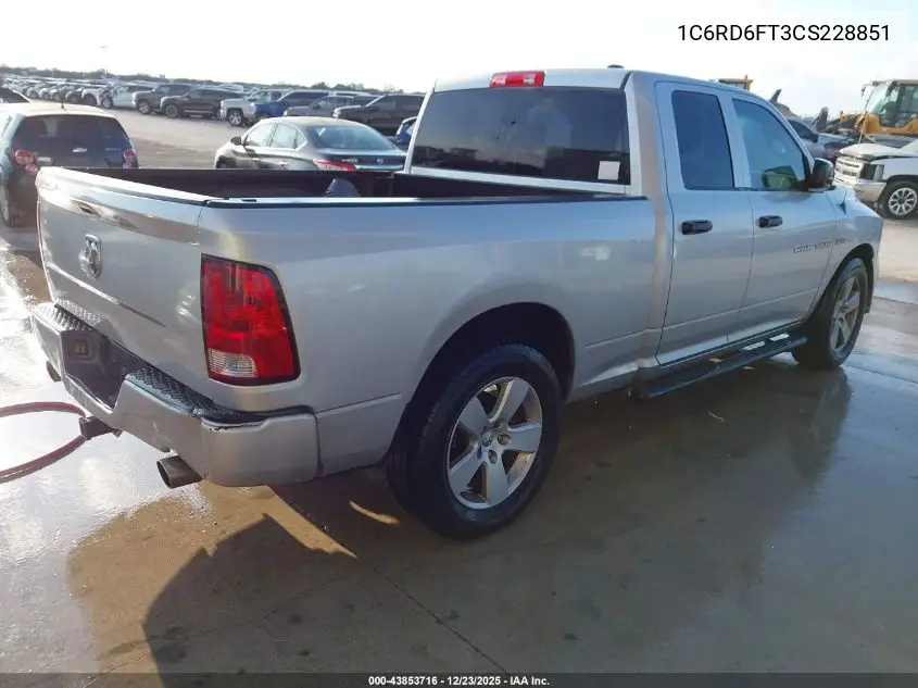1C6RD6FT3CS228851 2012 Ram 1500 St