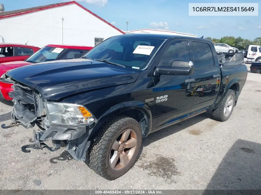 2014 Ram 1500 Outdoorsman VIN: 1C6RR7LM2ES415649 Lot: 40455424