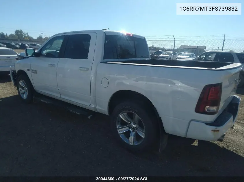 2015 Ram 1500 Sport VIN: 1C6RR7MT3FS739832 Lot: 30044660