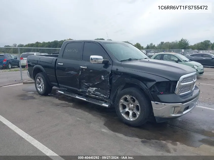 2015 Ram 1500 Laramie VIN: 1C6RR6VT1FS755472 Lot: 40440292