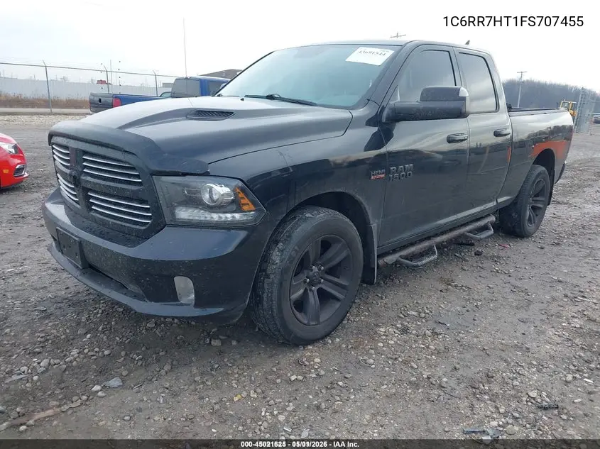 1C6RR7HT1FS707455 2015 Ram 1500 Sport