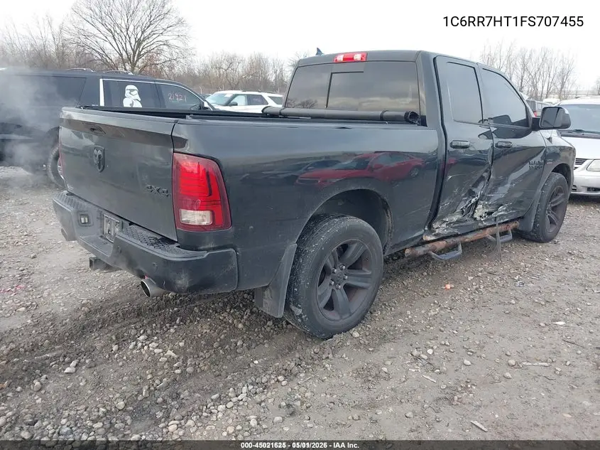 1C6RR7HT1FS707455 2015 Ram 1500 Sport