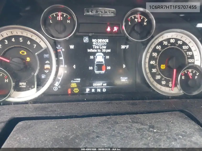 1C6RR7HT1FS707455 2015 Ram 1500 Sport