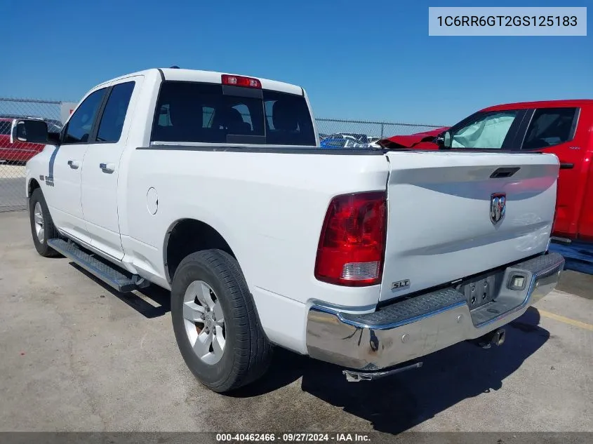 2016 Ram 1500 Slt VIN: 1C6RR6GT2GS125183 Lot: 40462466